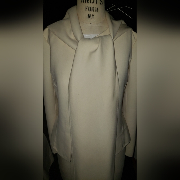 Ralph Lauren Purple label wool bias cut handmade fitted cream jacket - Picture 12 of 16